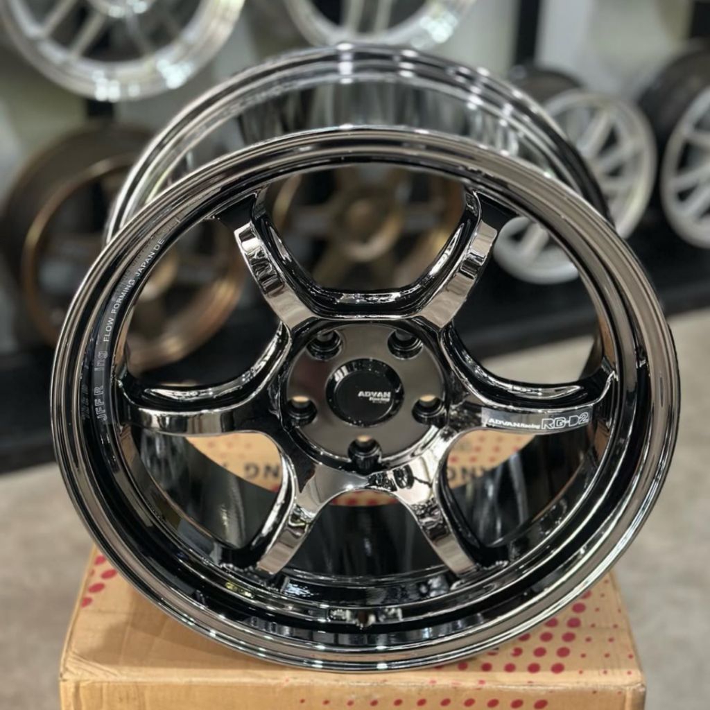 Jual velg advan rg d2 BLACK CHROME ring 18 lebar 8,5 velg mobil ring 18 ...