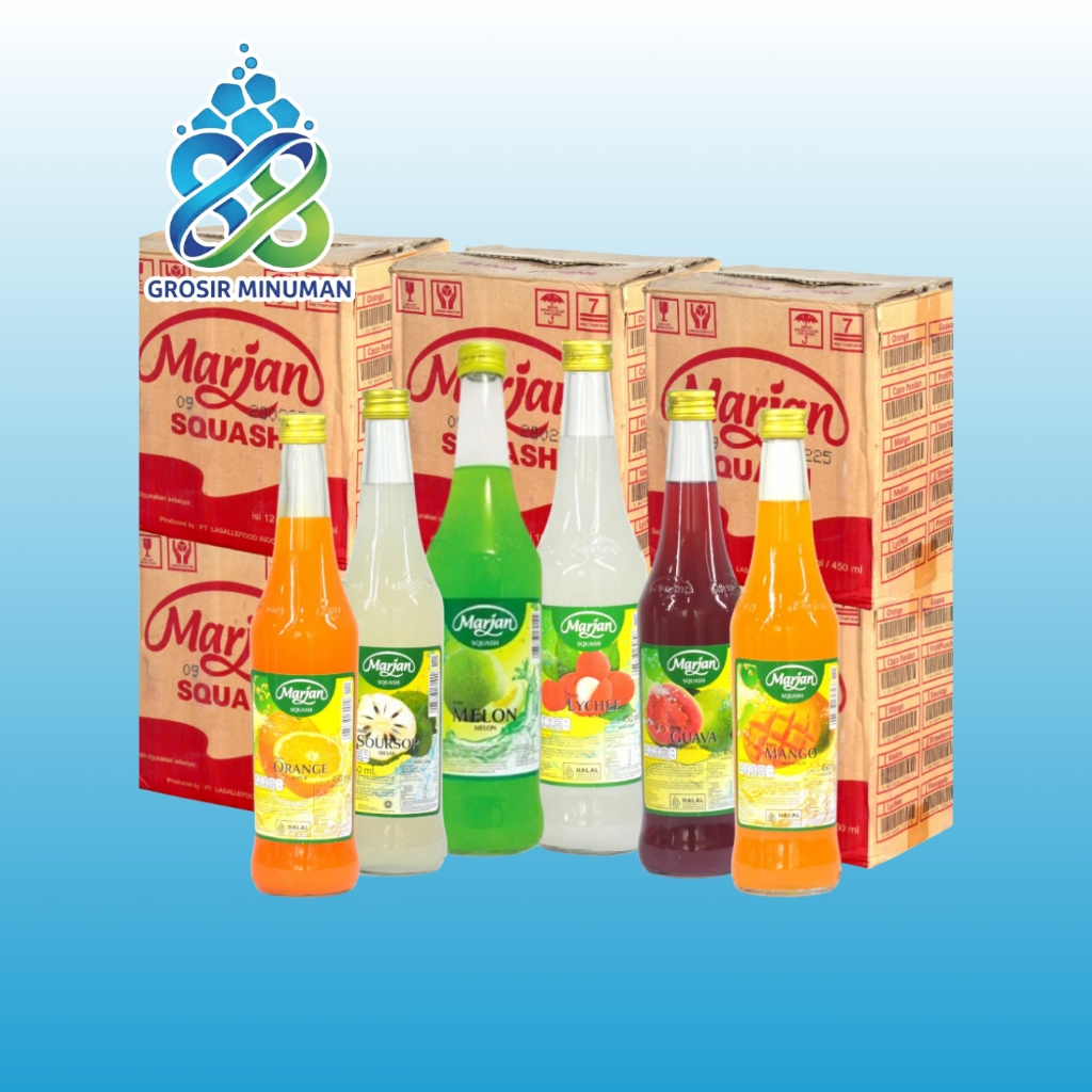 Jual Marjan Squash Syrup 400 - 425 ml 9 Rasa – Sirup Jeruk, Leci ...