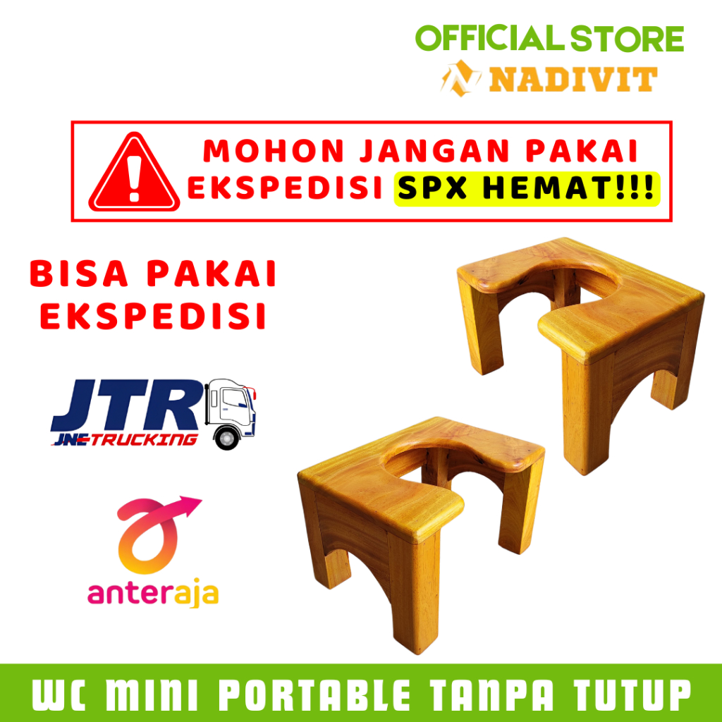 WC Duduk Mini Portable Praktis Toilet Duduk Homemade