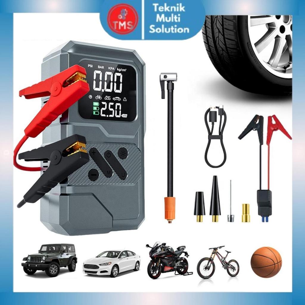 Jual TMS - Jump Starter 2in1 Pompa Ban Angin Portable Wireless 6000mAh ...