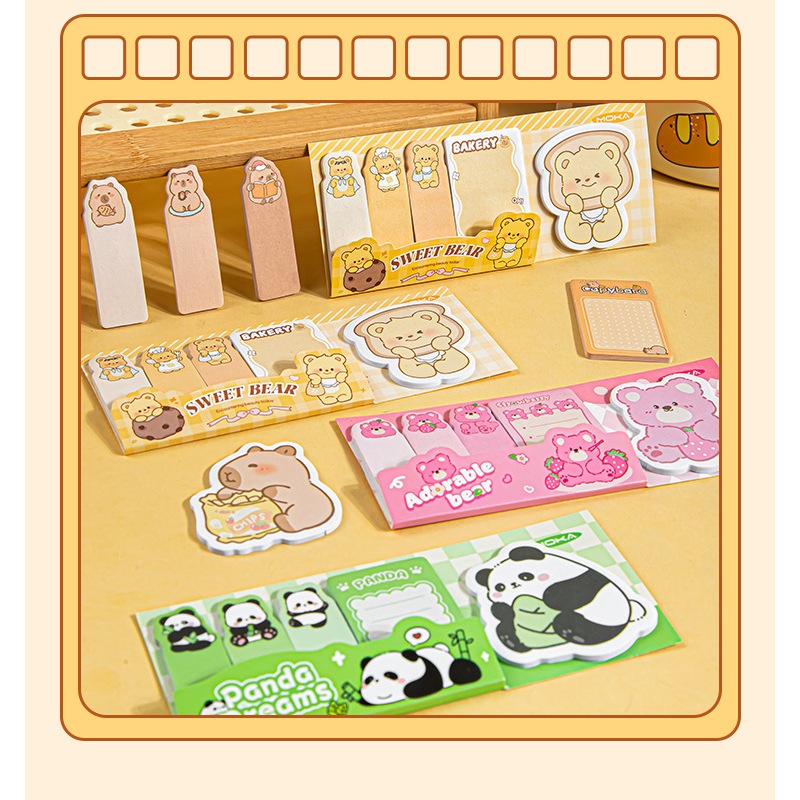 Jual Sticky Notes Mini Kartun Lucu Isi 20 Lembar | Kertas Memo Tempel ...