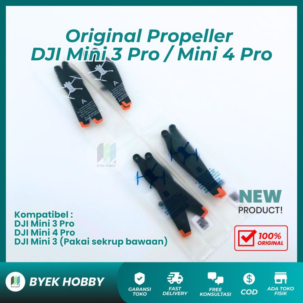 Jual Original Propeller DJI Mini 3 Pro Mini 4 Pro (6030 Baling-Baling ...