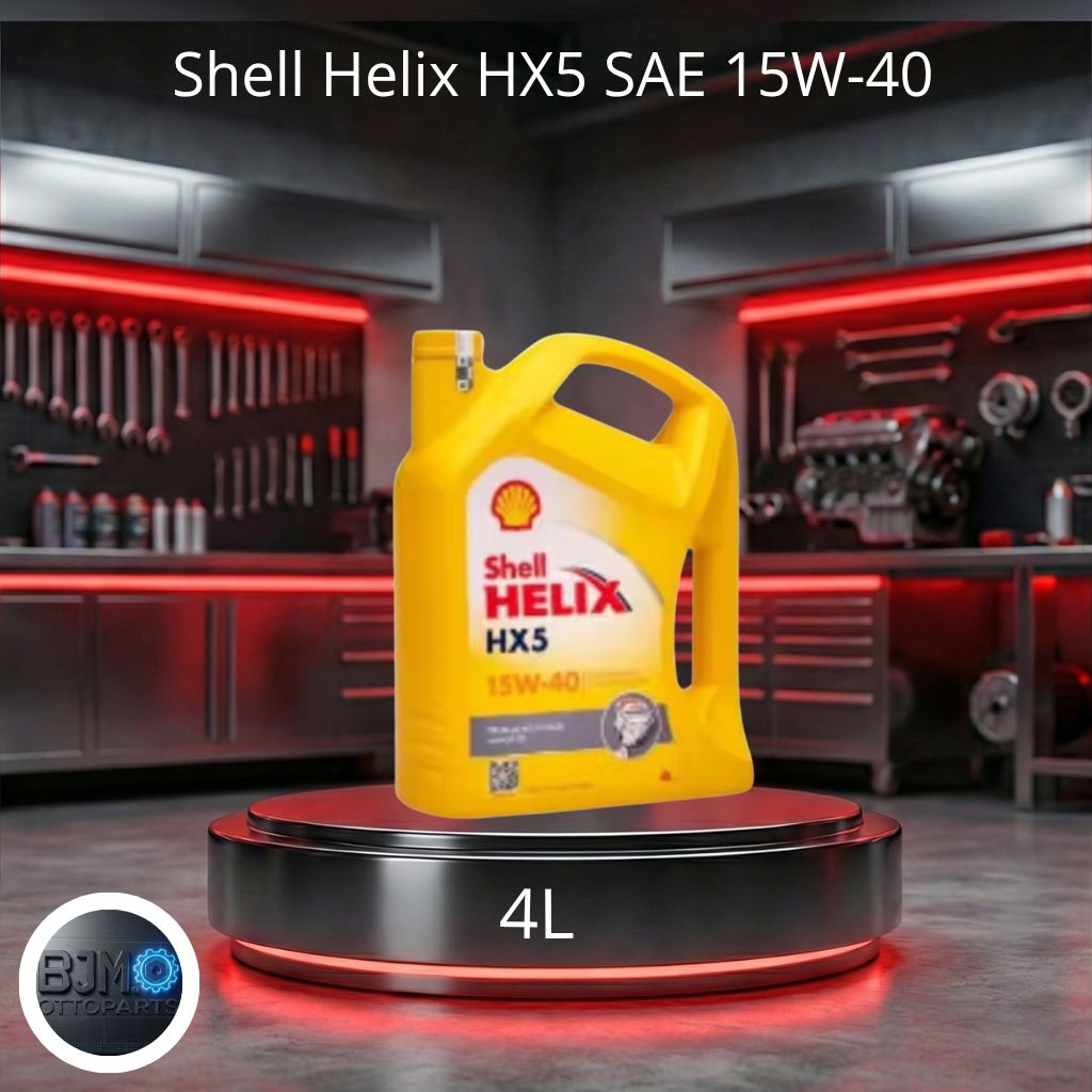 Jual OLI MESIN Shell Helix HX5 SAE 15W-40 4L Bensin Solar Diesel/ OLI ...
