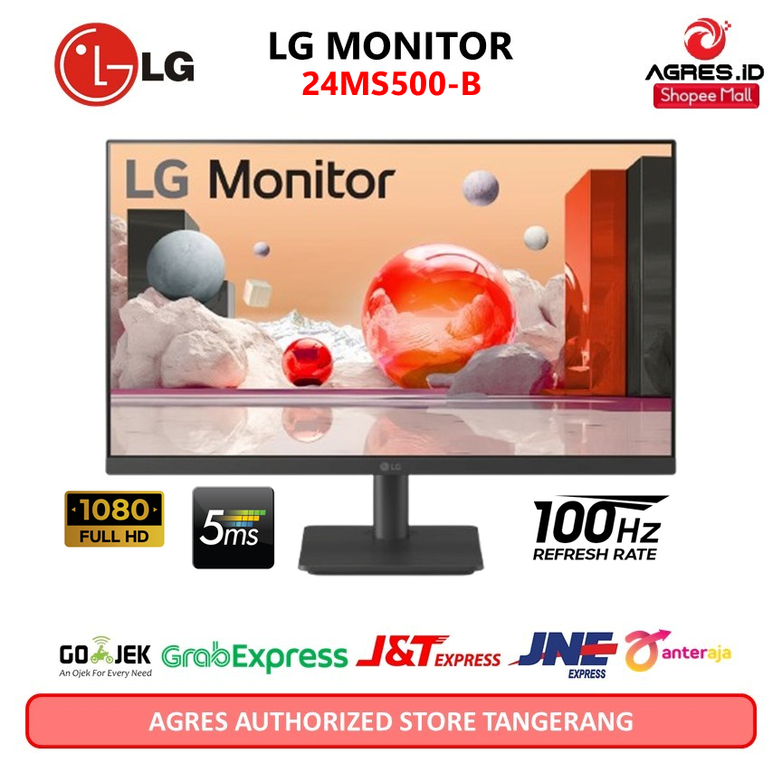 Jual LG MONITOR 24 Inch 24MS500-B IPS FHD 1080P 5ms 100HZ 3Year ...