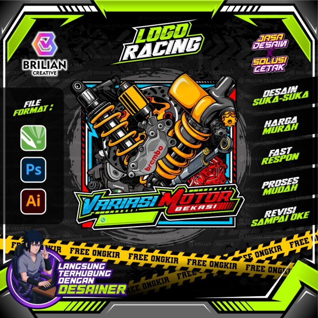 Jual LOGO RACING | LOGO BENGKEL | LOGO SPEEDSHOP | LOGO BENGKEL | LOGO ...