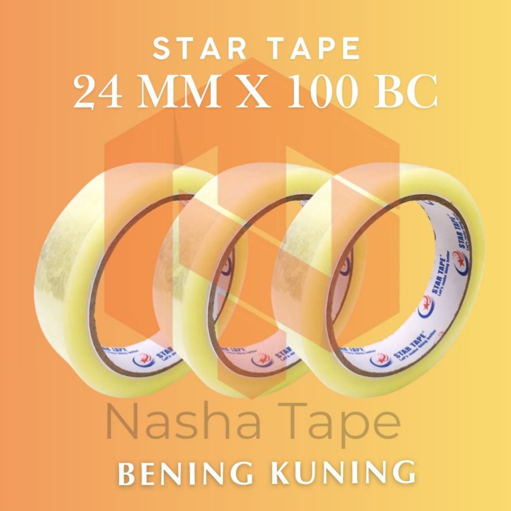 Jual Lakban opp bening 24mm (Per Dus) startape | Shopee Indonesia