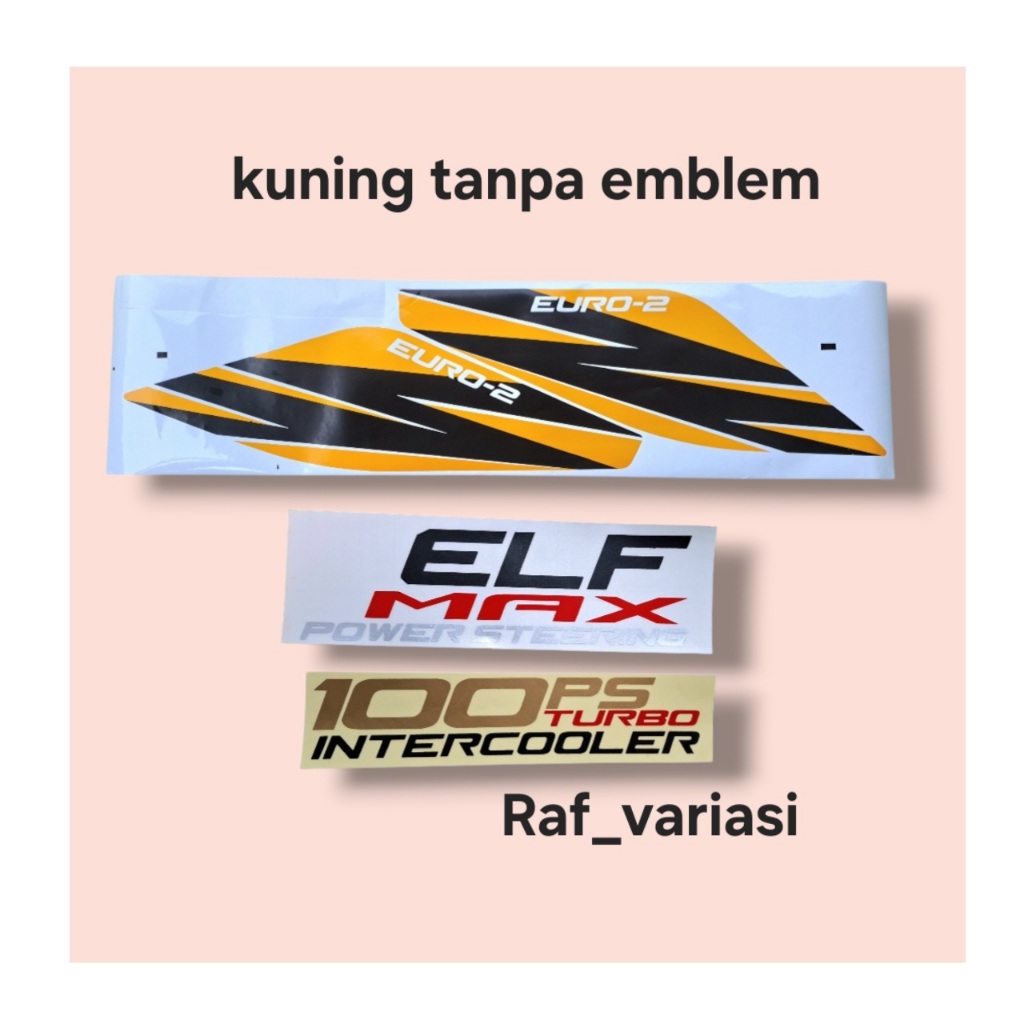 Jual stiker isuzu elf max 100ps / stiker isuzu elf nkr nhr / stiker ...