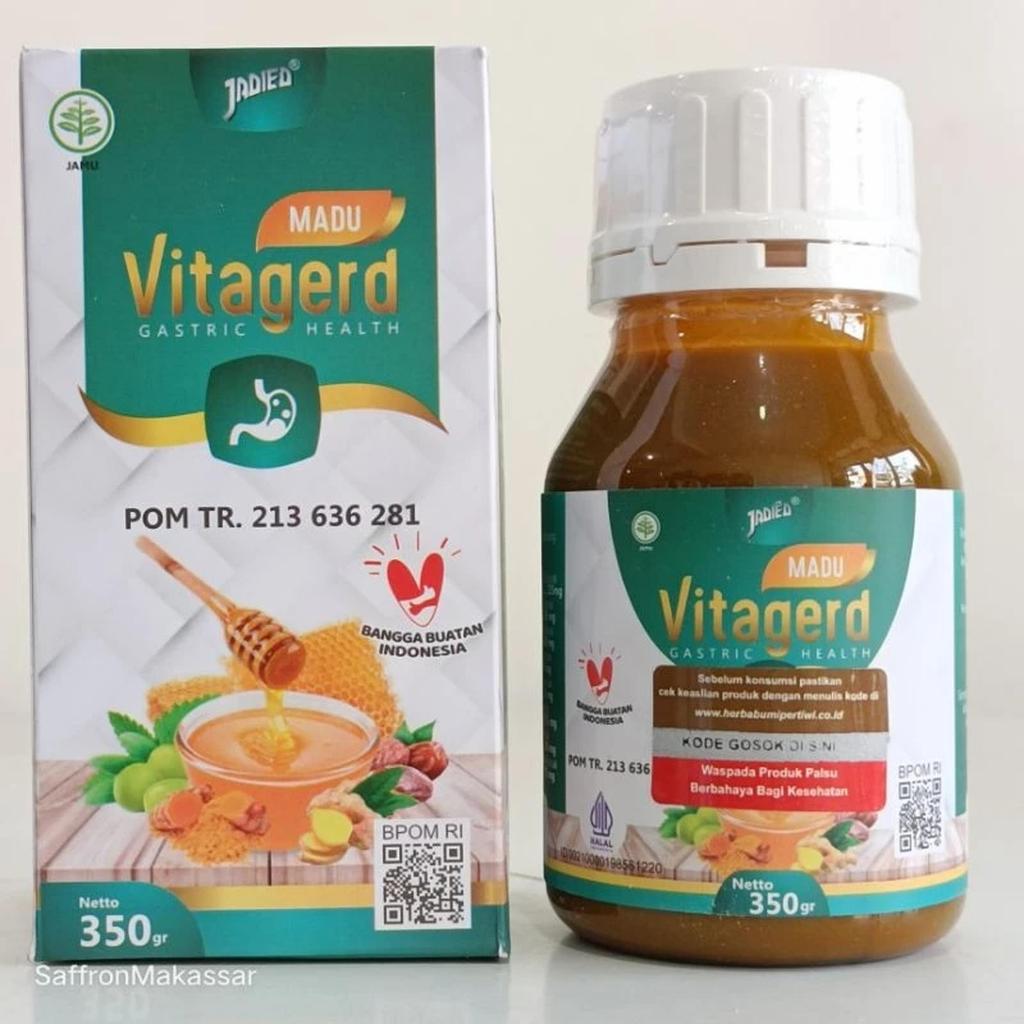 VITAGERD Madu Herbal Meredakan GERD Asam Lambung Maag 350g 100% Herbal