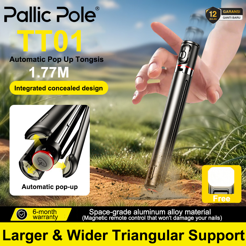 Jual PallicPole TT01 Tripod Tongkat Swafoto Pop-Up Otomatis Portable ...