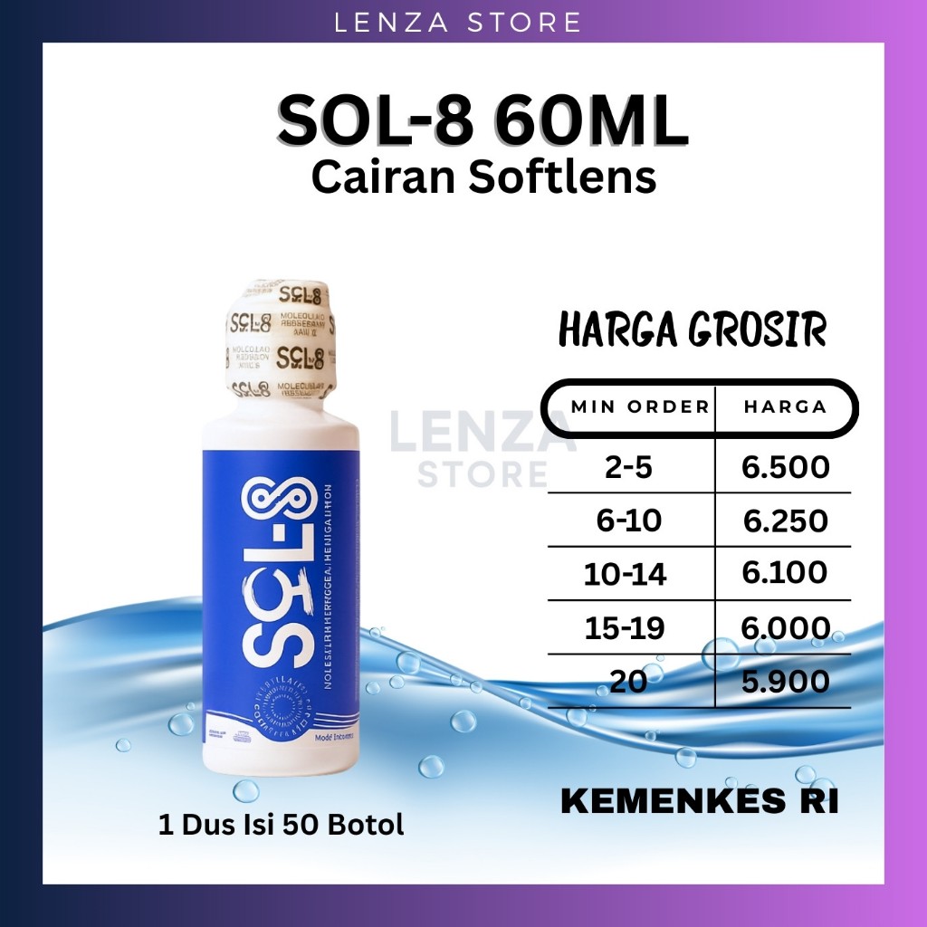 Jual CAIRAN SOFTLENS SOL8 60ML MADE IN KOREA | Shopee Indonesia