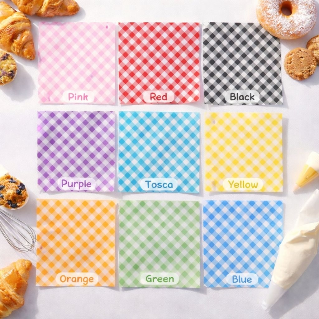 Jual Alas Kertas Roti 15x15cm Greaseproof Paper Baking | 9 Warna | 100 ...