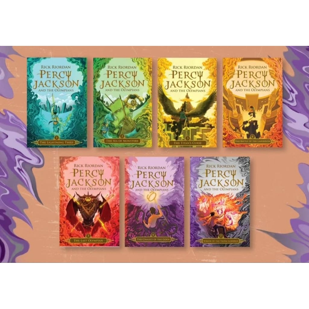 Jual Paket Novel Percy Jackson and The Olympians (1-7) - Rick Riordan ...