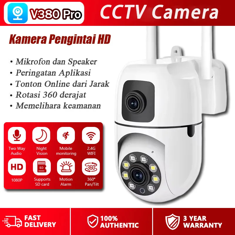 Jual V380 Pro Kamera CCTV Dual Lens Outdoor Wifi CCTV Kamera Human ...
