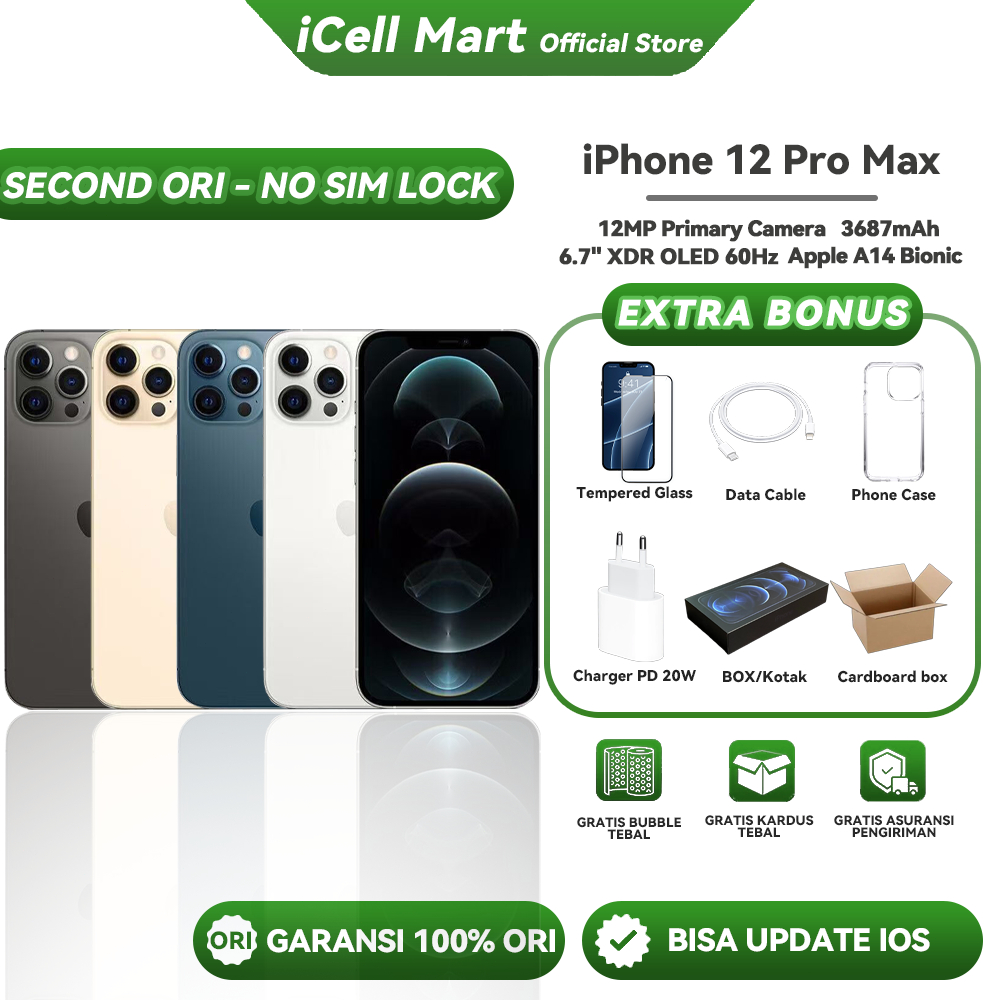 Jual IPhone 12 Pro Max 256GB Terlengkap & Harga Terbaru Juli 2026 ...