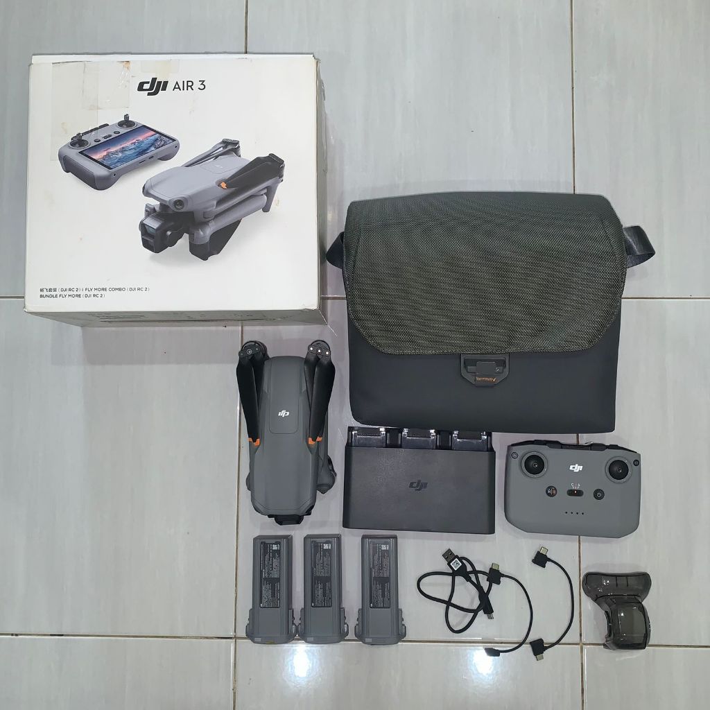 Jual DJI Air 3 Fly More Combo RC-N2 / RC-2 Original (Drone Second ...