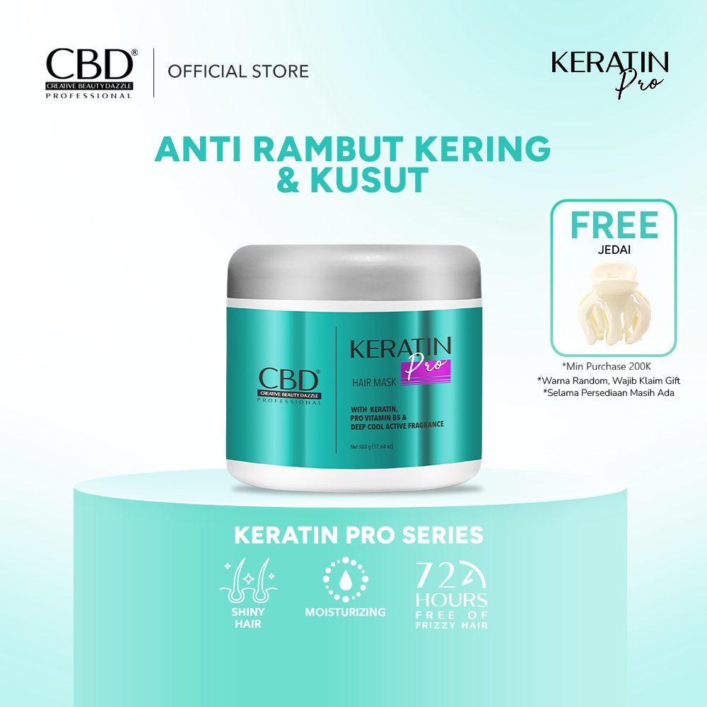 Jual CBD Professional Keratin Pro Daily Use Hair Mask (Masker Rambut ...