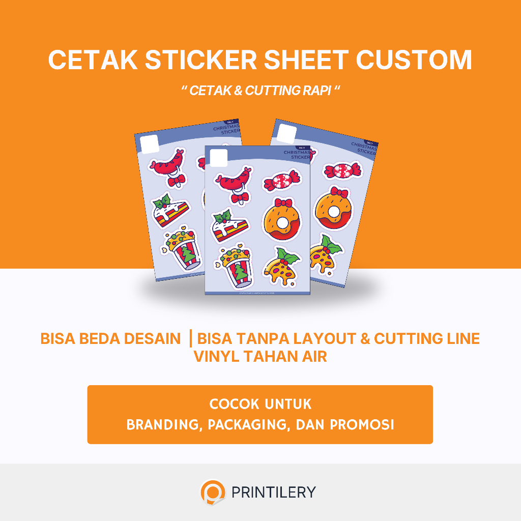 Jual Cetak Sticker Sheet Custom | Beda Desain | Bisa Tanpa Layout ...