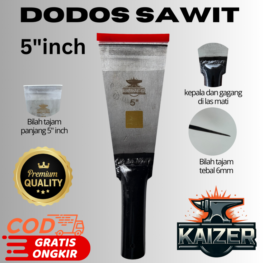 Jual DODOS KAIZER SAWIT SUPER TAJAM SIAP PAKAI TEMPEL SORONG 5