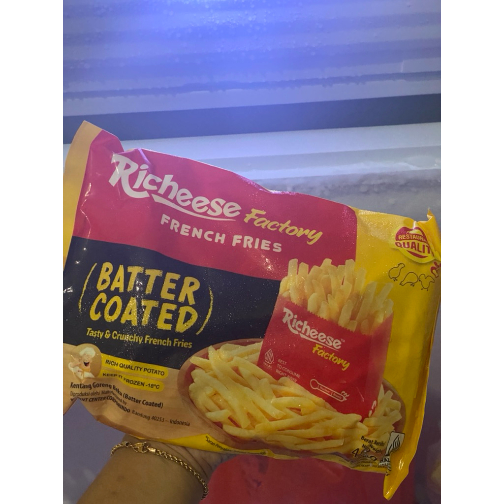 Jual FROZEN Richeese Kentang Goreng Coated 900gr - Renyah, Gurih ...