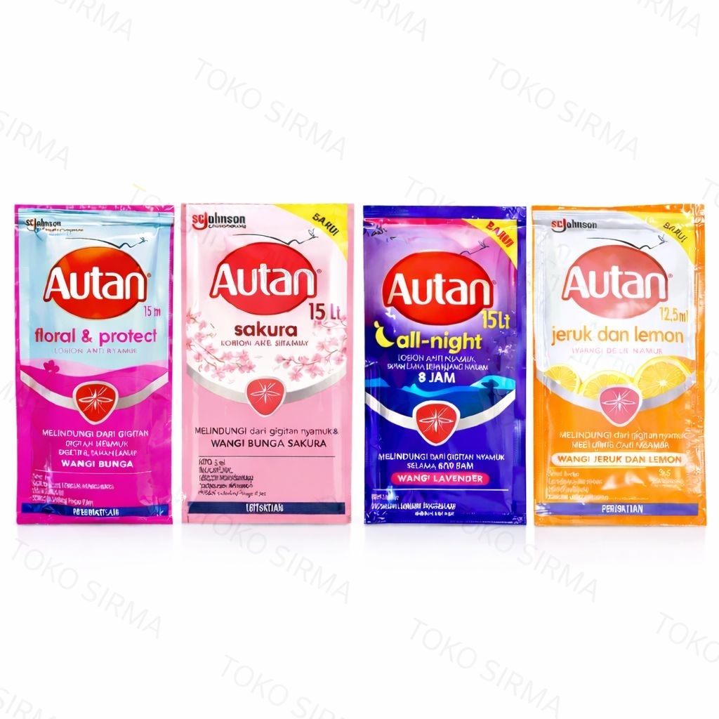 Jual Autan Lotion Anti Nyamuk Renceng Isi 12 Sachet Original | Shopee ...