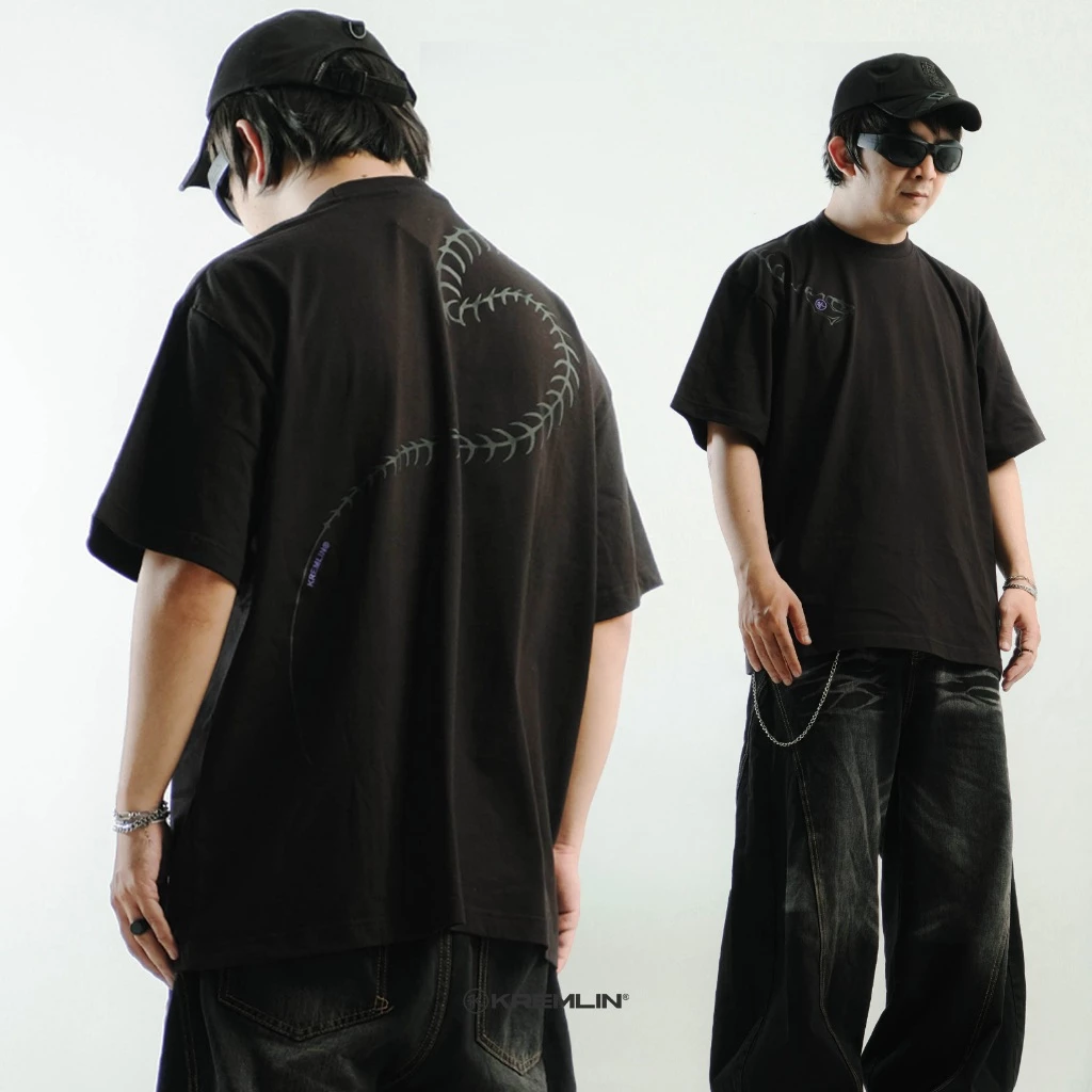 KREMLIN Oversize T-Shirt Kabuto Anime Xperimental Black Premium foto 4