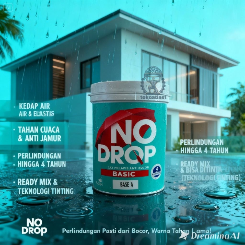 Jual No Drop Basic 1Kg — Cat Pelapis Anti Bocor Premium | Kedap Air ...