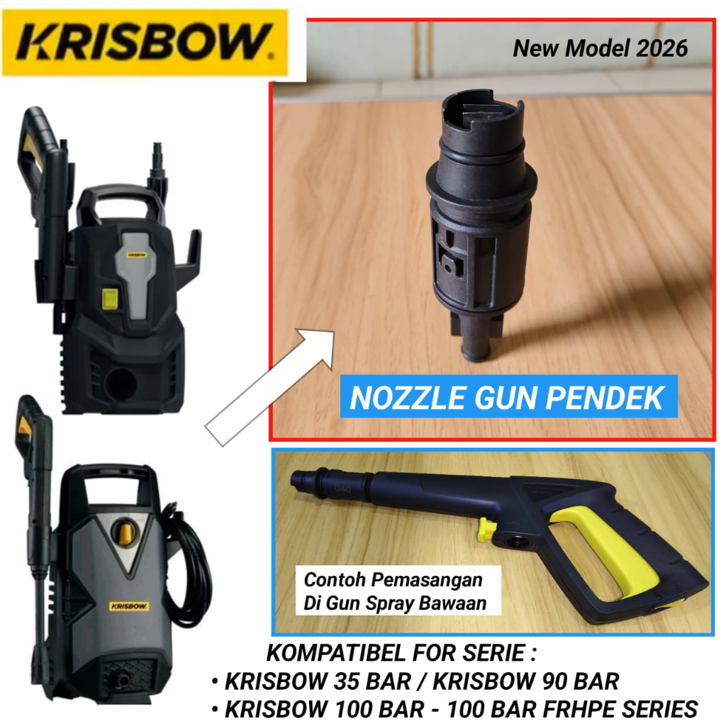 Jual LANCE PENDEK KRISBOW / GUN JET CLEANER / GUN HIGH PRESSURE KRISBOW ...