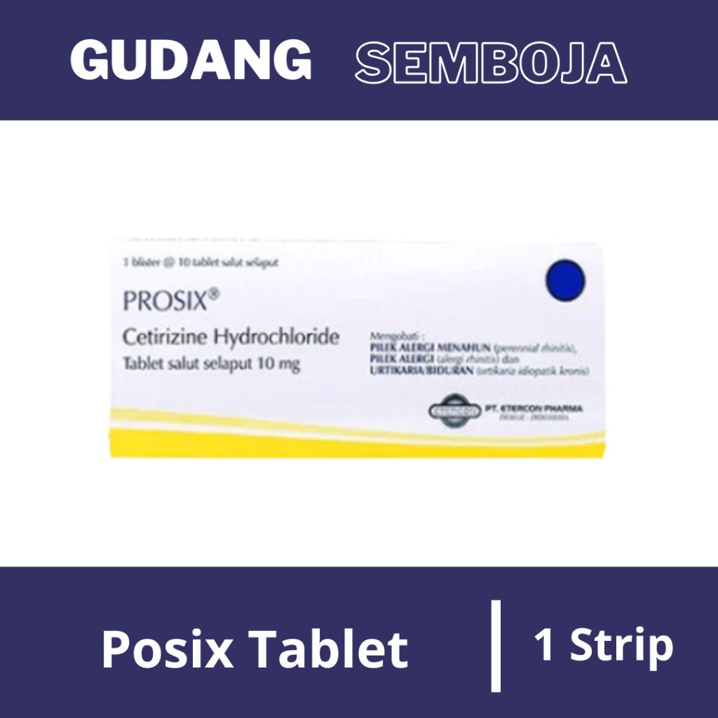 Jual Prosix 10 Mg Tablet / Obat Rhinitis Dan Gatal Alergi / Biduran ...