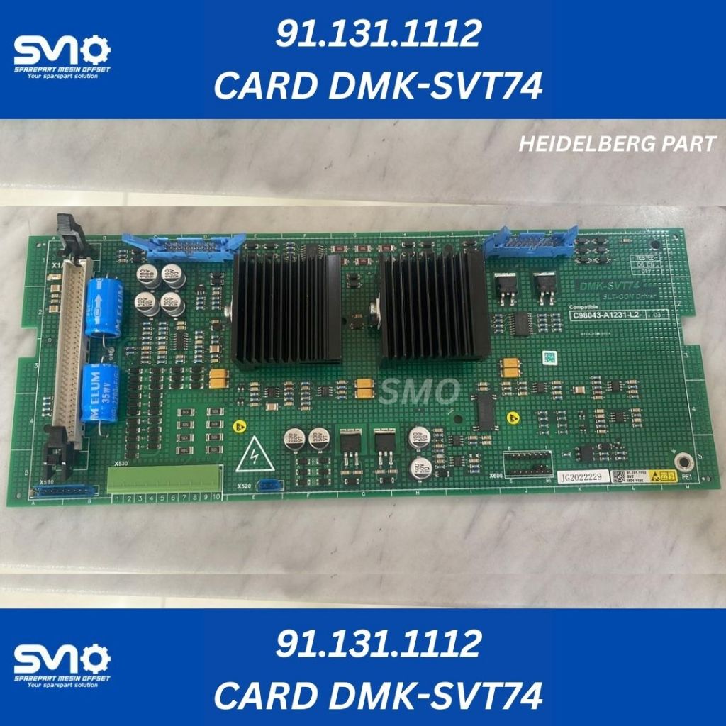 Jual 91.131.1112 CARD DMK-SVT74 SPARE PART MESIN CETAK OFFSET PRINTING ...