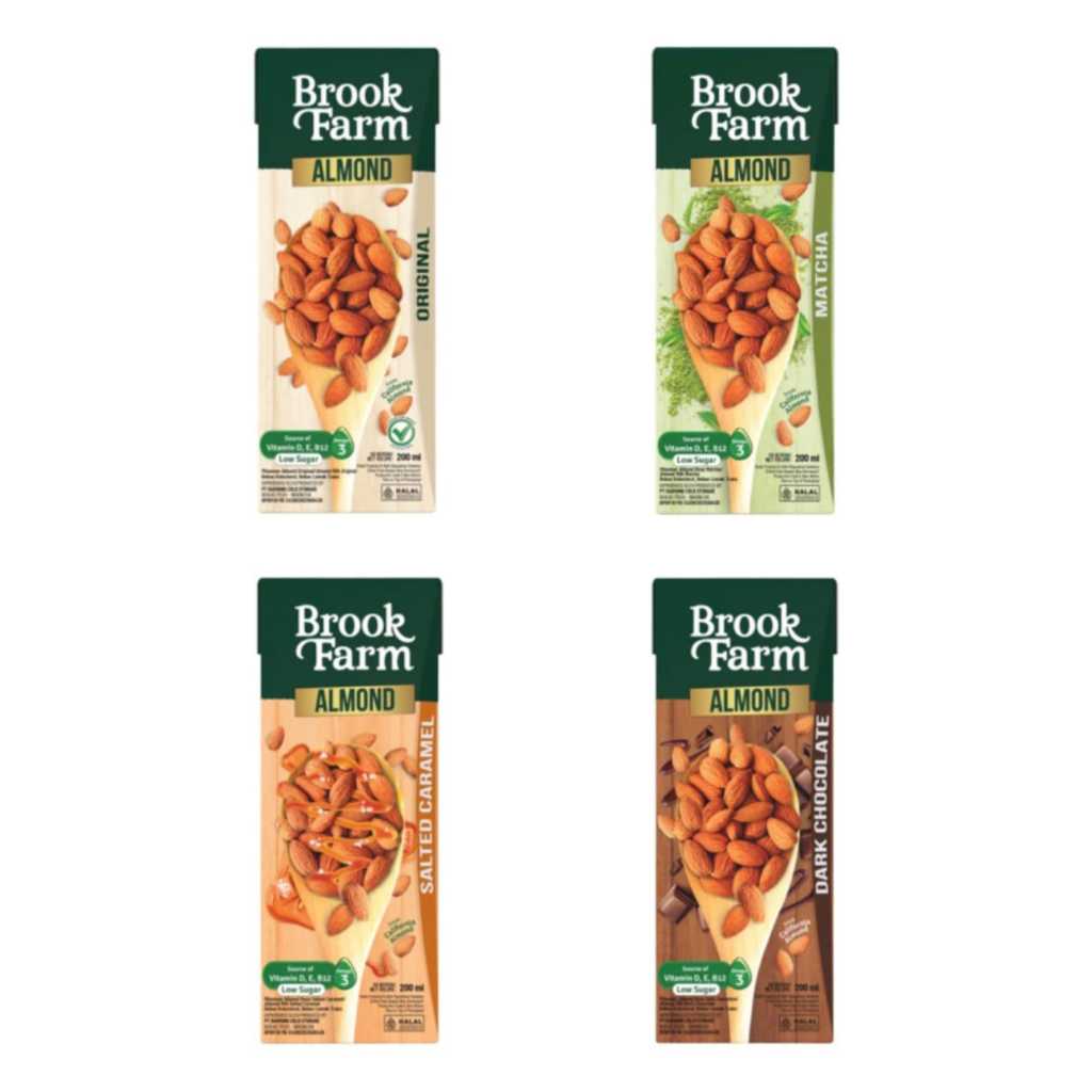 Jual Brookfarm Susu Almond Rasa Original, Matcha, Dark Chocolate, dan ...