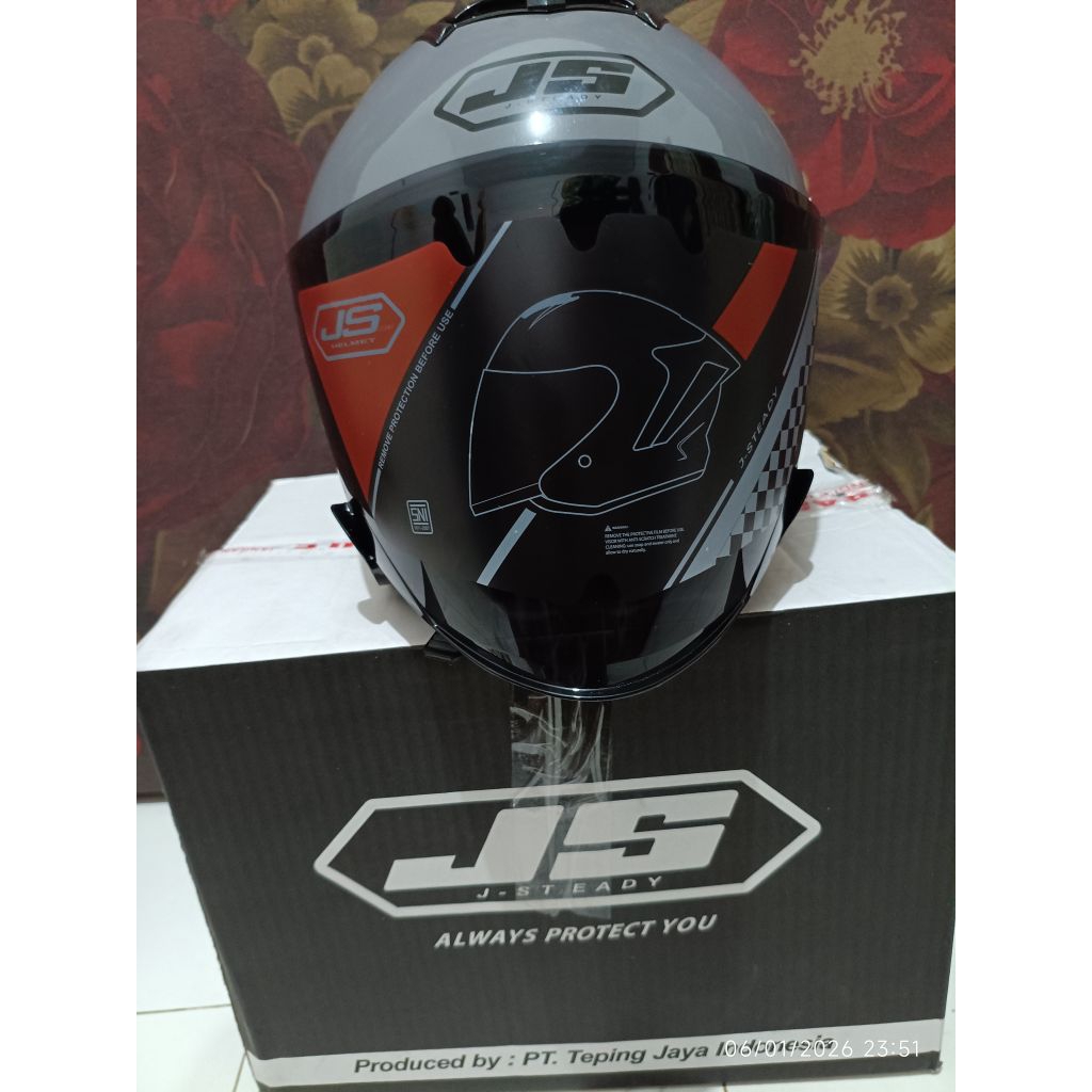 Jual Helm JS Armor Half Face SNI - Desain Elegan, Bahan Tahan Bentur ...
