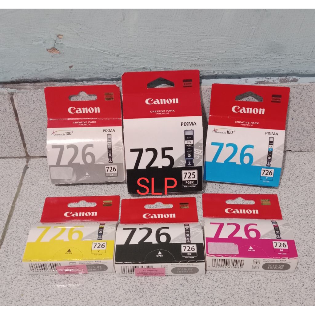 Jual Tinta cartridge Canon 725 726 original pixma iP4870 iP4970 iX6560 ...