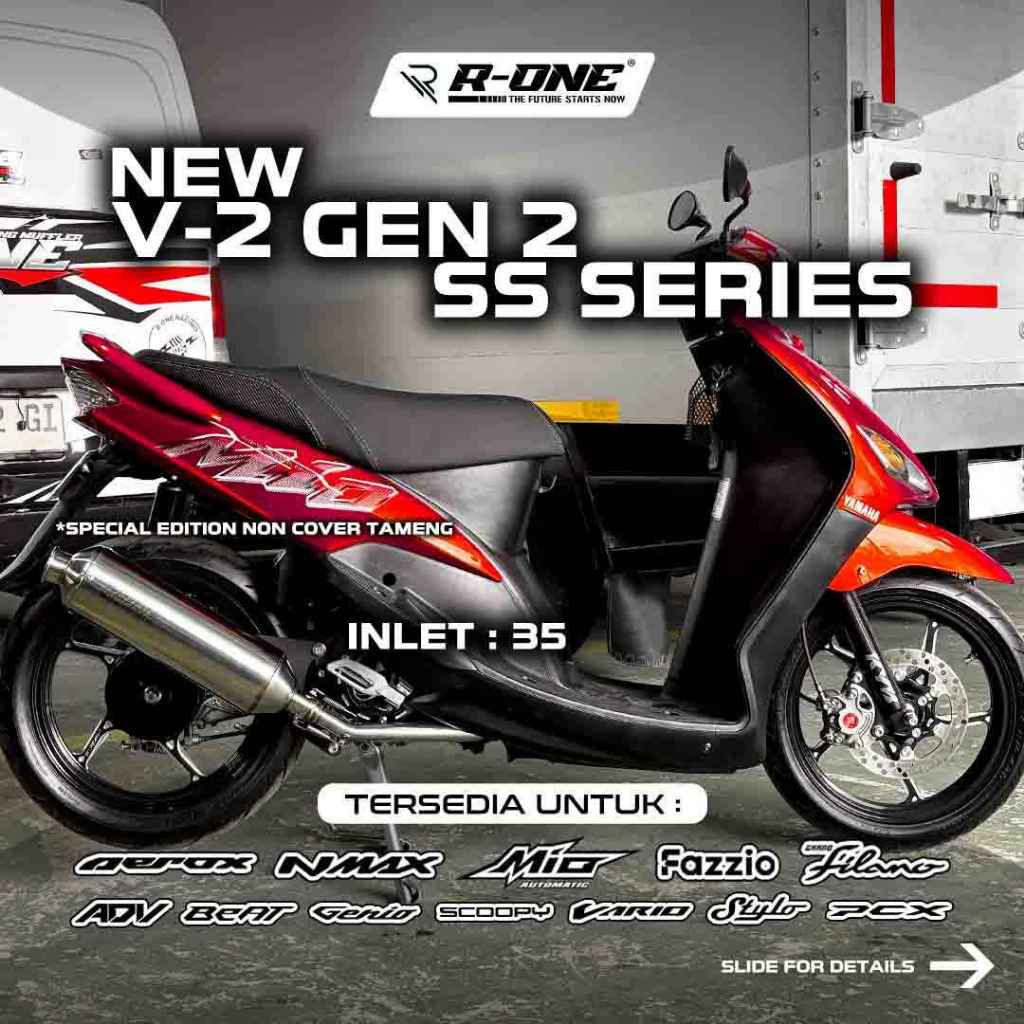 Jual Knalpot R One Racing Muffler Knalpot Standar Racing V2 Gen 2 ...