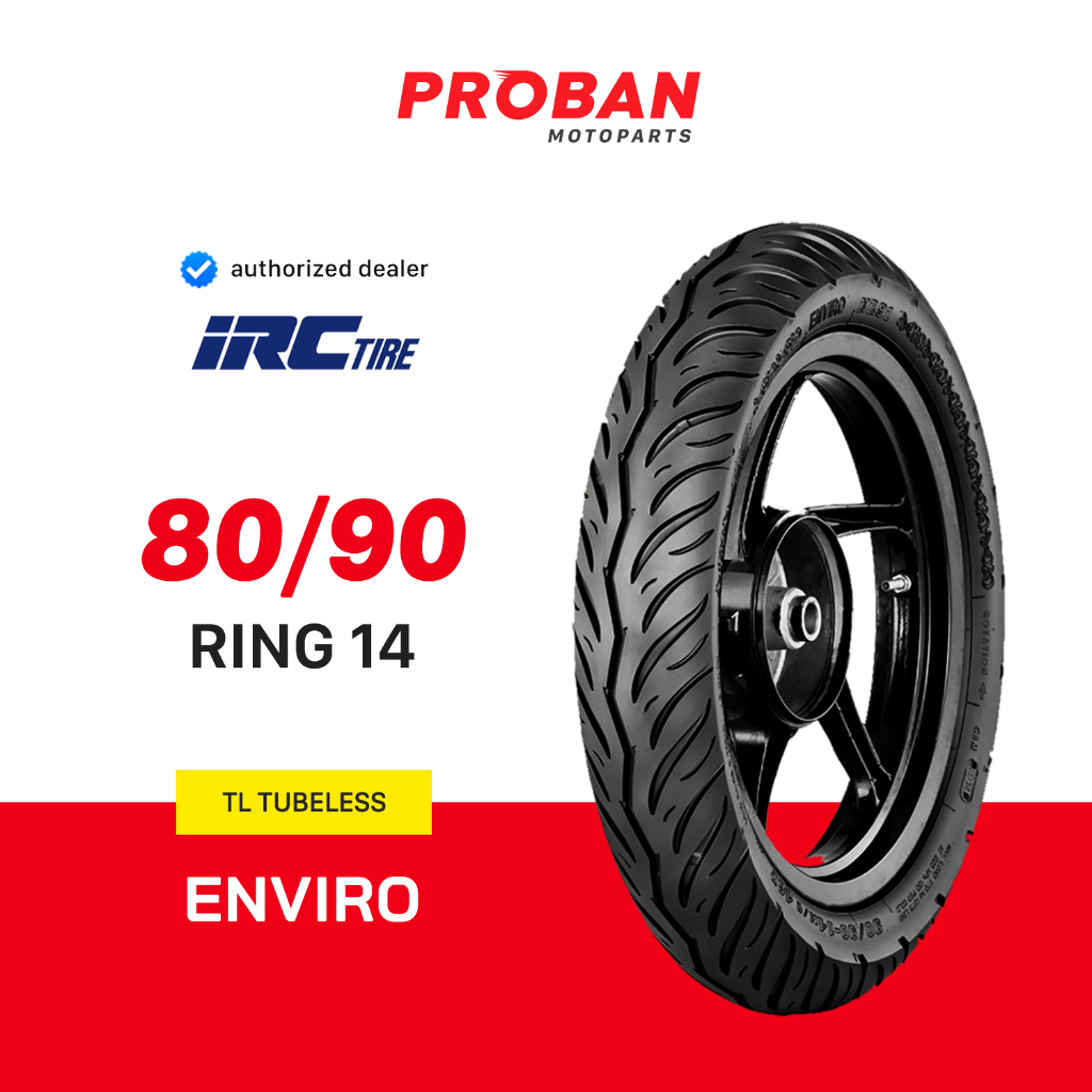 Jual Ban Motor Tubeless Ring 14 IRC TL ENVIRO 80/90-14 | Shopee Indonesia