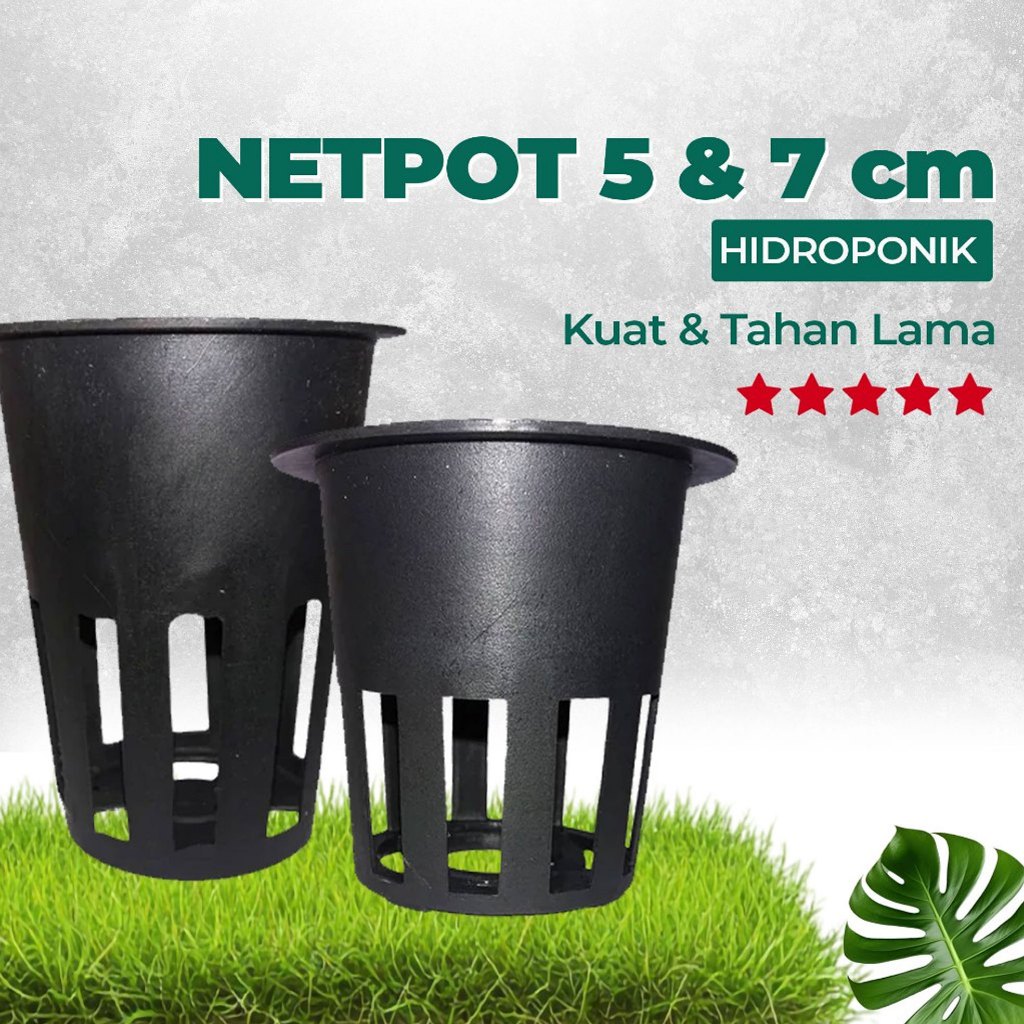Netpot Hidroponik Net Pot Plastik Tanaman Hidroponik Food Grade Purie Garden