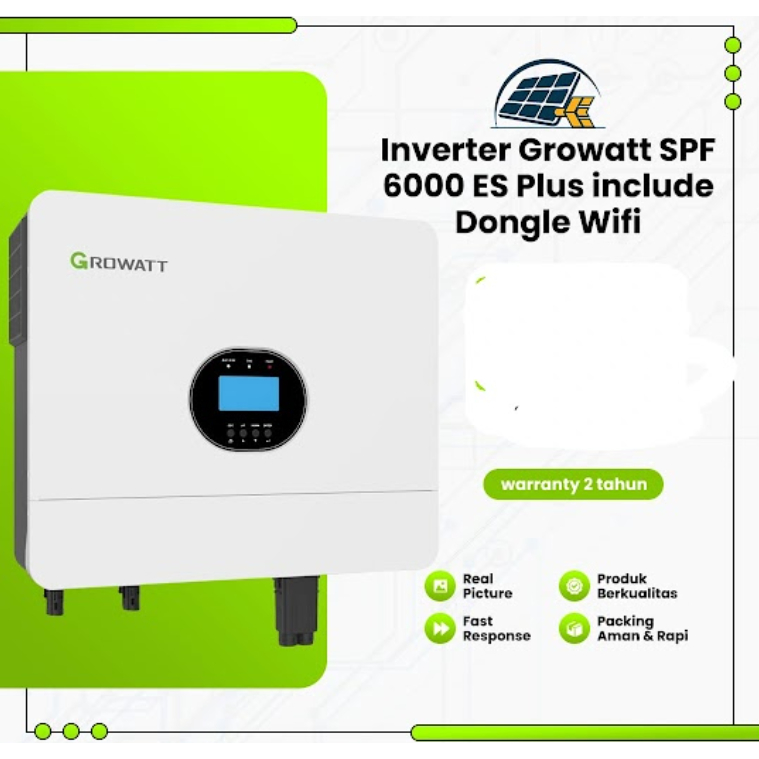 Jual Terbaru Growatt SPF 6000 ES PLUS OFFGRID HYBRID INVERTER | Shopee ...