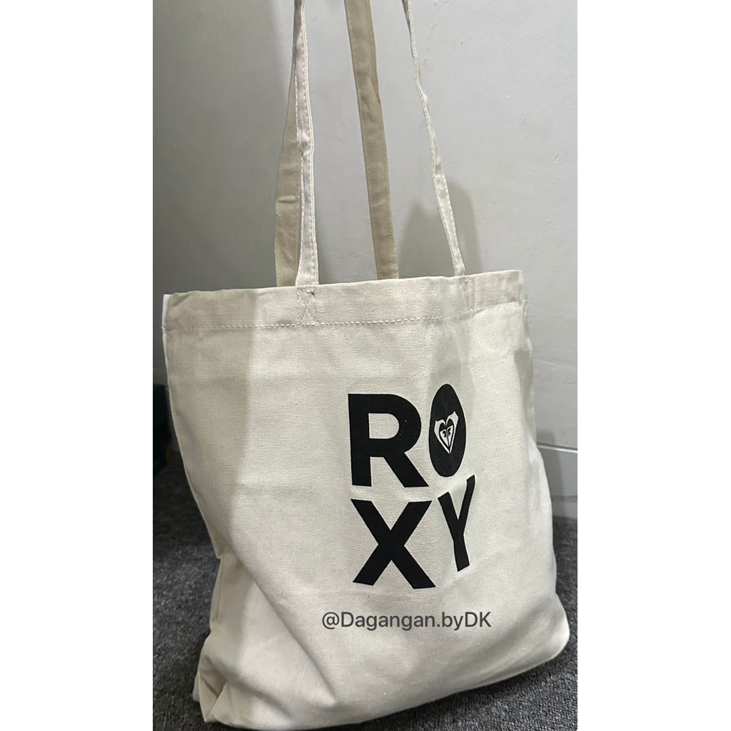 Jual Tas Roxy Tote Bag Original 100% White Cream | Shopee Indonesia