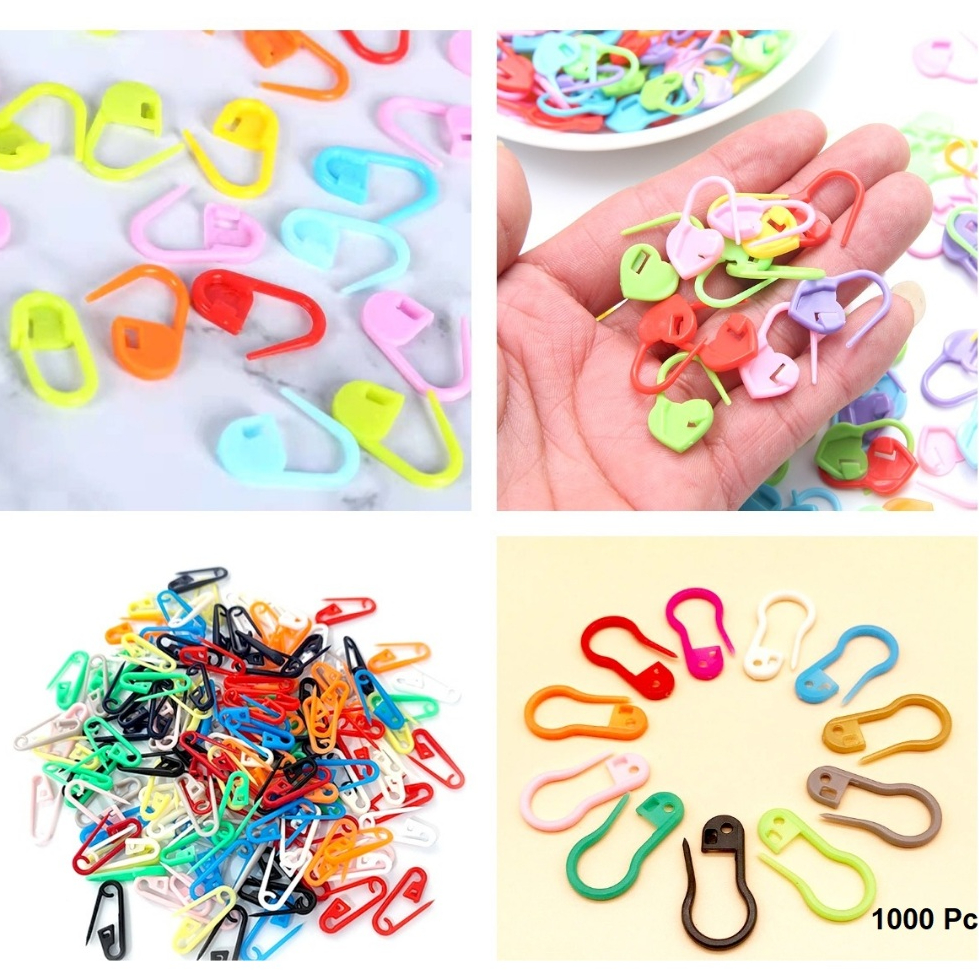Jual Peniti Plastik/Peniti Hijab/Penanda Rajutan Warna-Warni harga ...