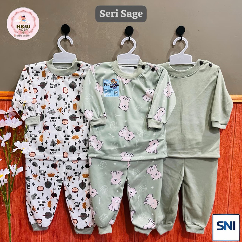 Jual SNI 3 PAKET STELAN PIYAMA ANAK DENZIE STELAN PANJANG MURAH ...