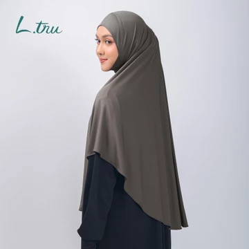L.Tru Bergo Dagu Size Medium Jilbab Instan Strecth Bergo Strechy Daily