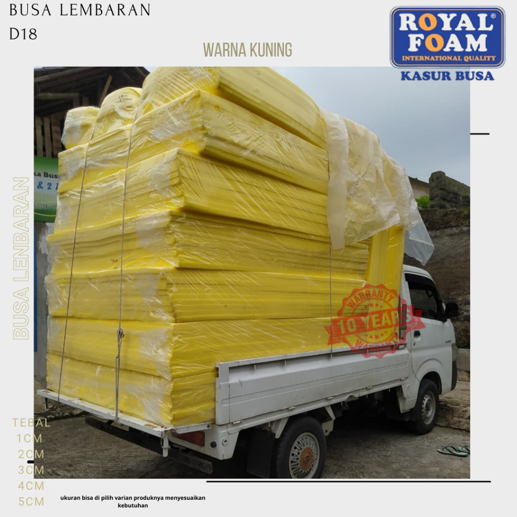 Jual Busa kasur Tebal 3 Cm - 1cm Ukuran 200x100 cm Royal Foam Alas ...