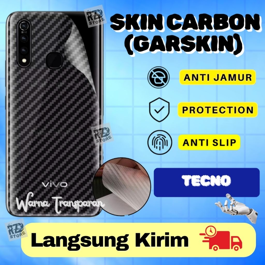 Jual SKIN CARBON ANTI JAMUR GARSKIN TECNO SPARK 20 20C GO POVA 7 PRO ...