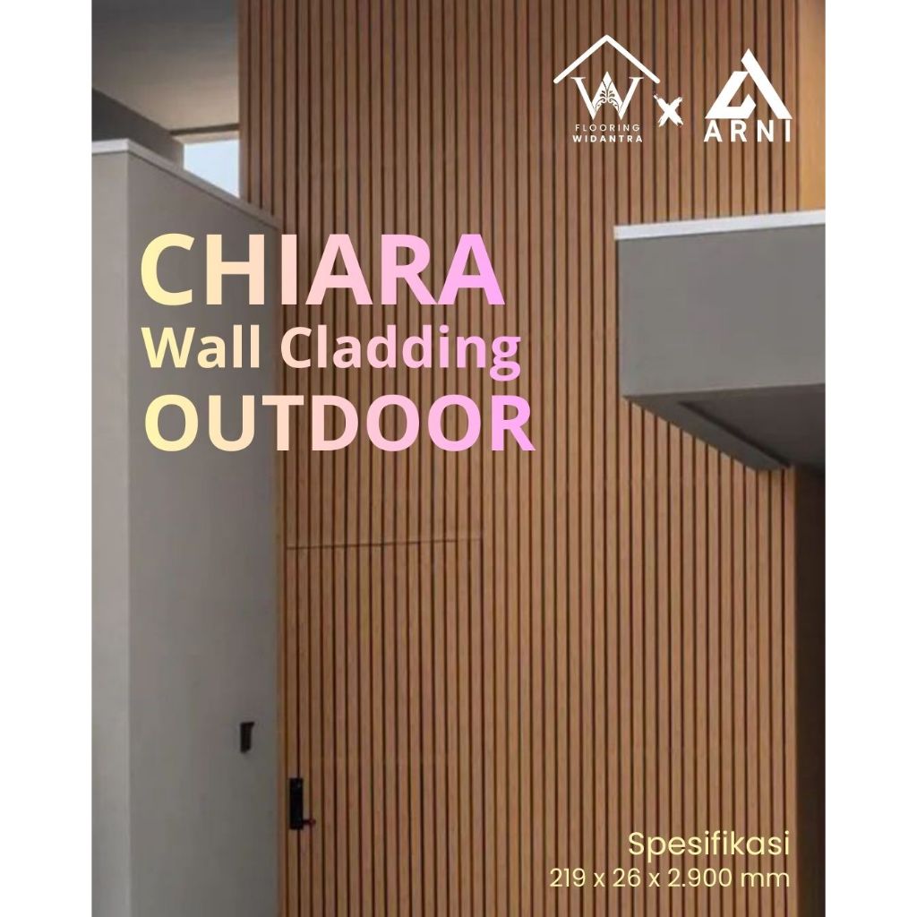 Jual WPC Outdoor Wall Cladding/Panel WPC Wood Chiara Panjang 2,9m ...