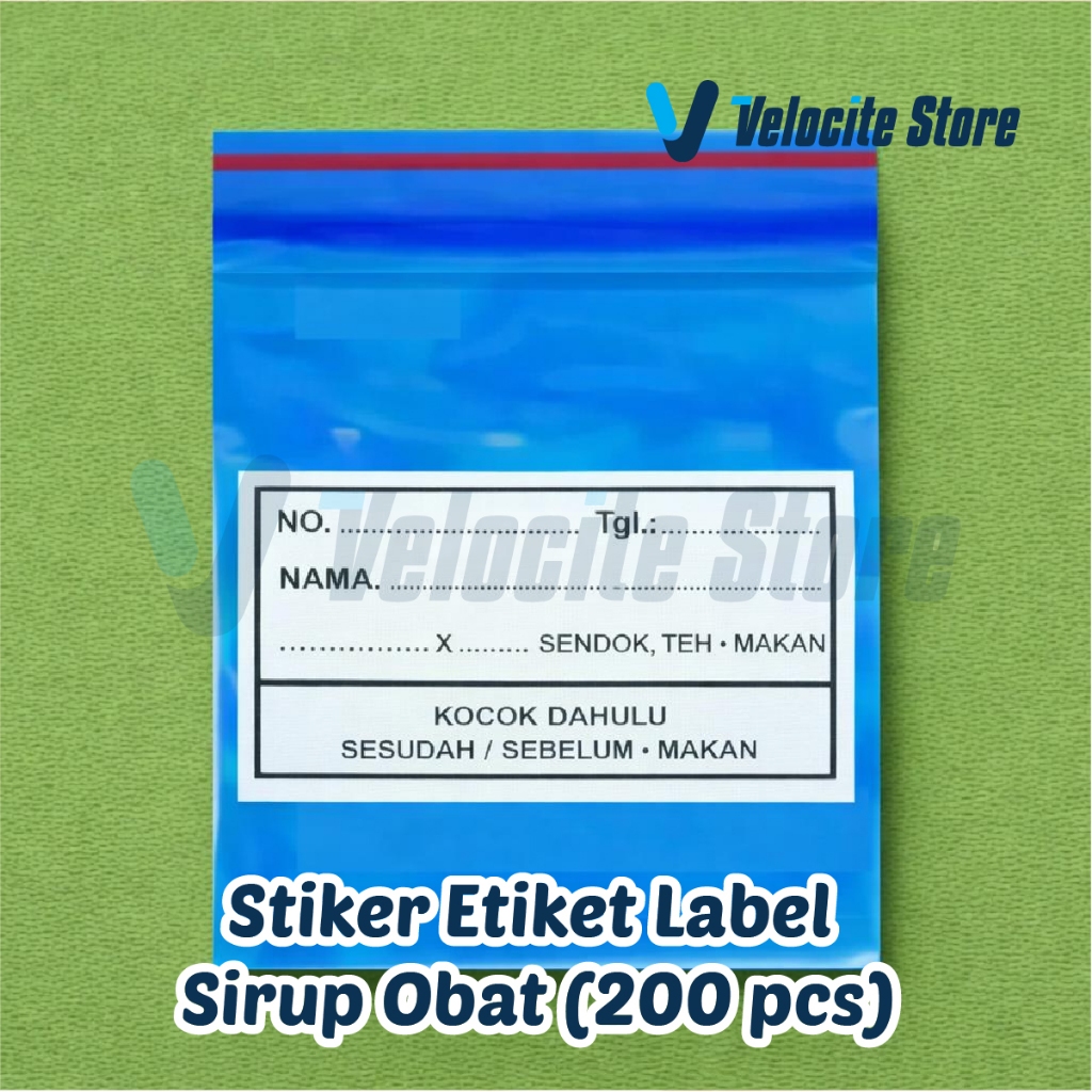 Jual Stiker Etiket label Obat Sirup (200 pcs) | Shopee Indonesia