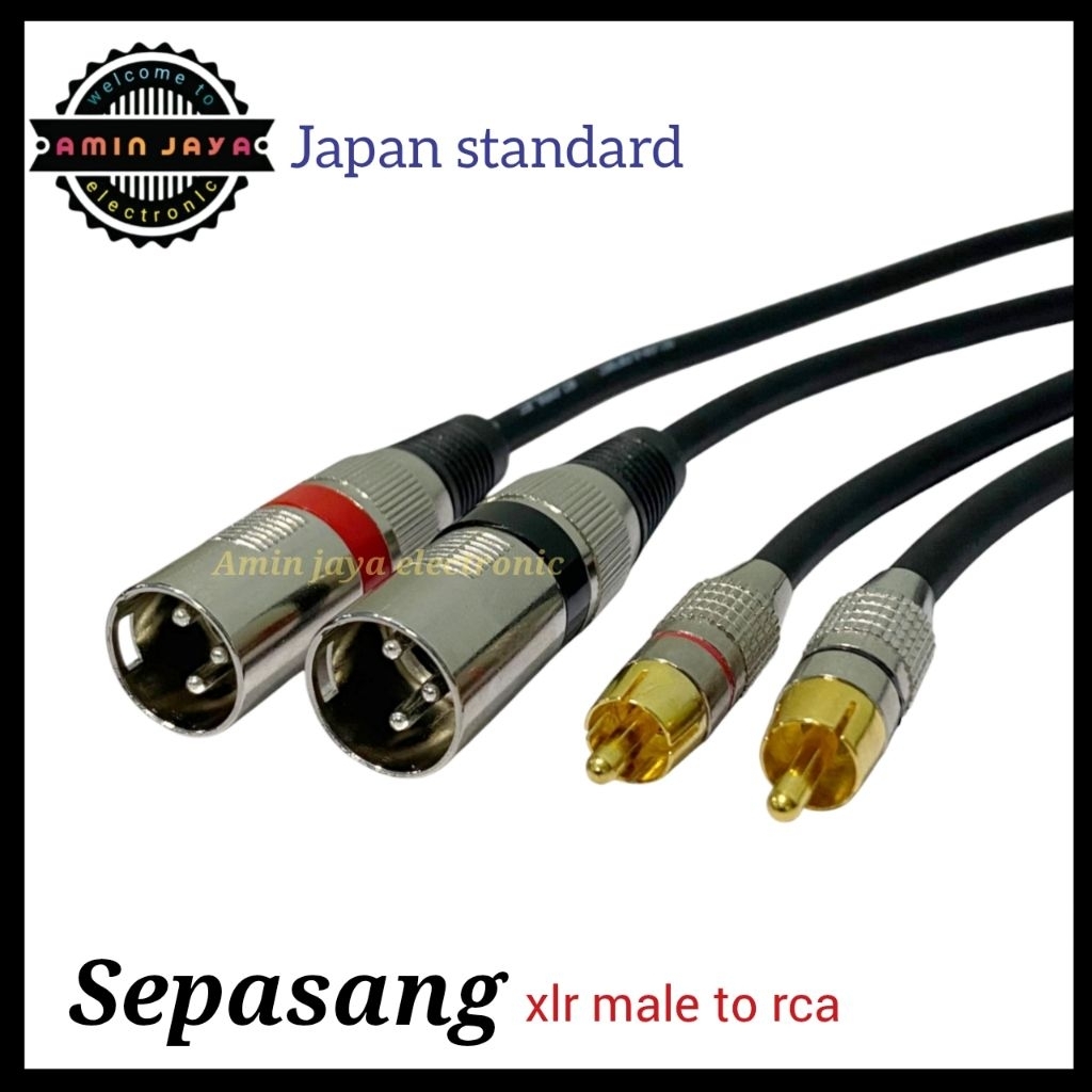 Jual Jek RCA to canon male / kabel jack xlr male to rca | Shopee Indonesia