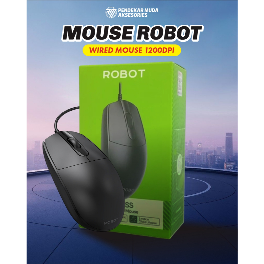 Jual Mouse nyaman murah berkualitas, Merek ROBOT M102 ( MSR 02 ...