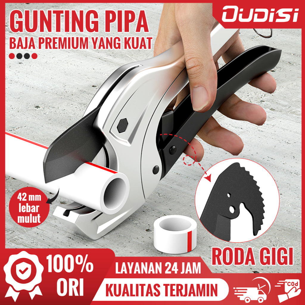 Jual OUDISI Gunting pipa PVC Cutter Bahan baja paduan PVC Pipe Cutter ...