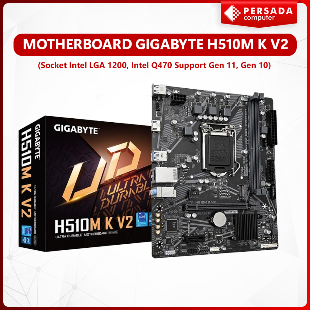Jual Motherboard Gigabyte H510M K V2 (Socket Intel LGA 1200, Intel Q470 ...