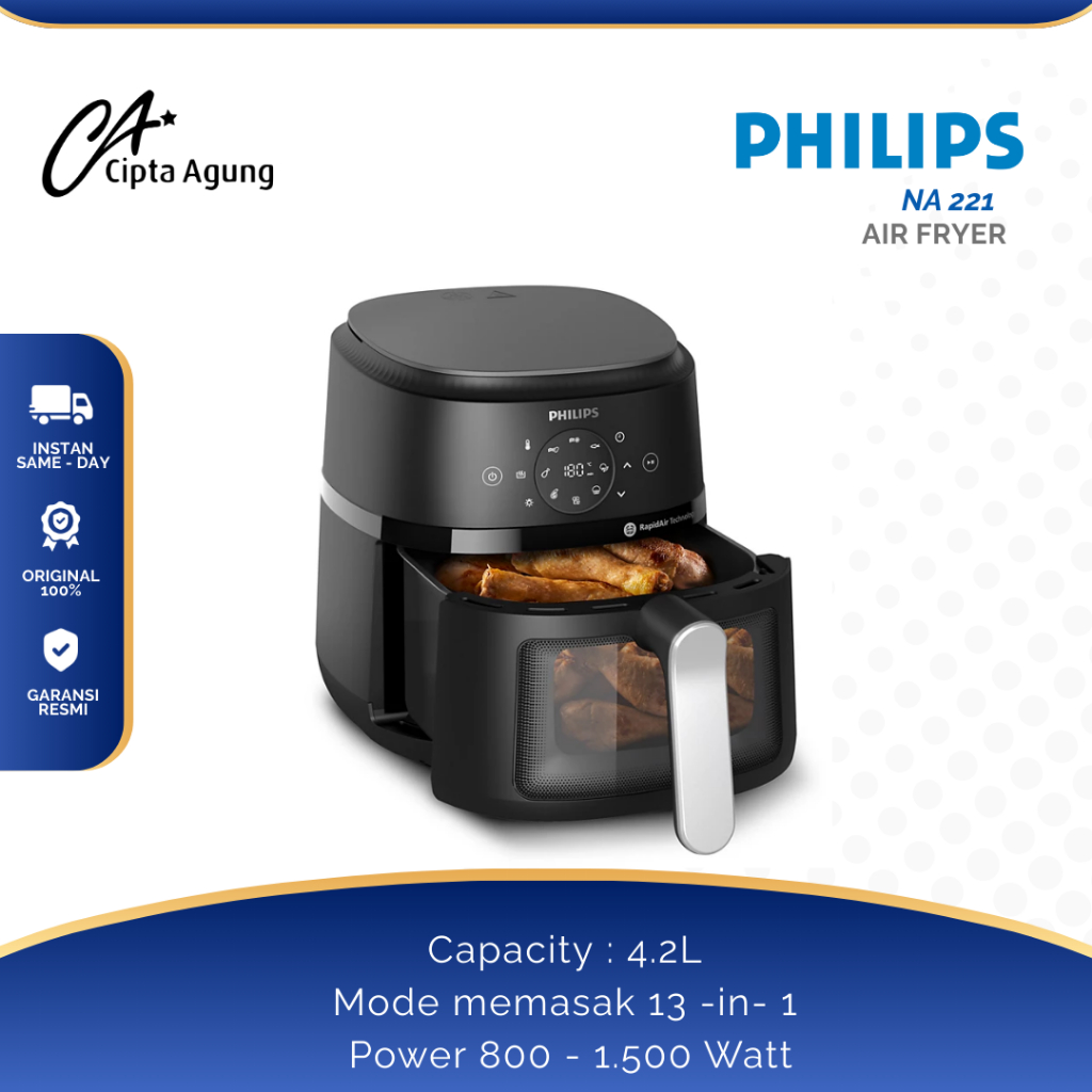 Jual PHILIPS DIGITAL AIR FRYER PHILIPS NA221 NA-221 NA 221 NA221 NA211 ...