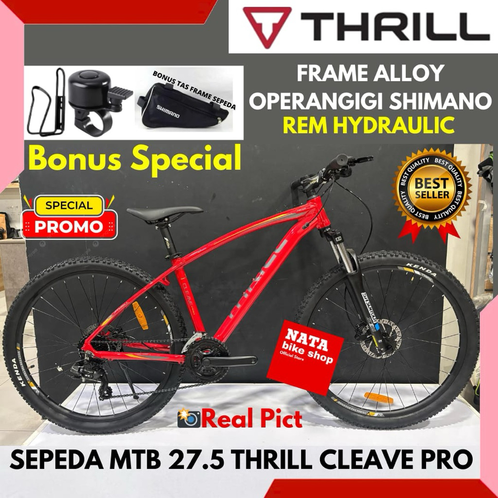 Jual Sepeda Gunung 27,5 Mtb Thrill Cleave Pro Frame Alloy Terbaru ...